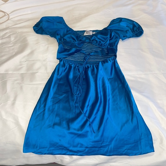 Princess Polly Dresses Princess Polly Bright Blue Mini Dress Poshmark